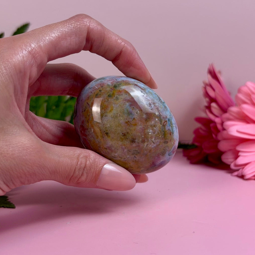 Sea Jasper Palm Stone | M