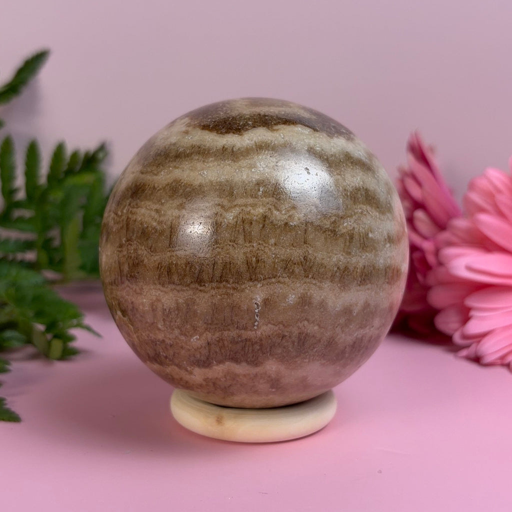 Chocolate Calcite Sphere