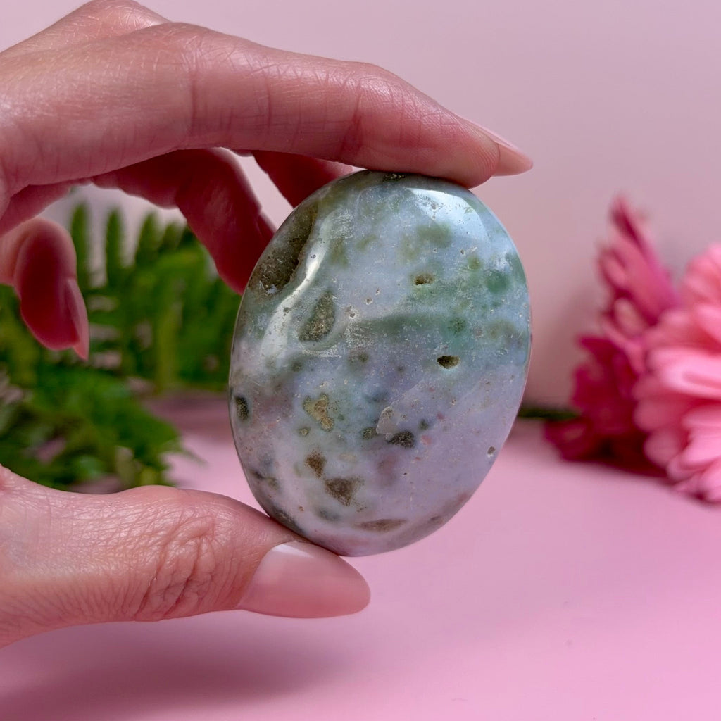 Sea Jasper Palm Stone | J