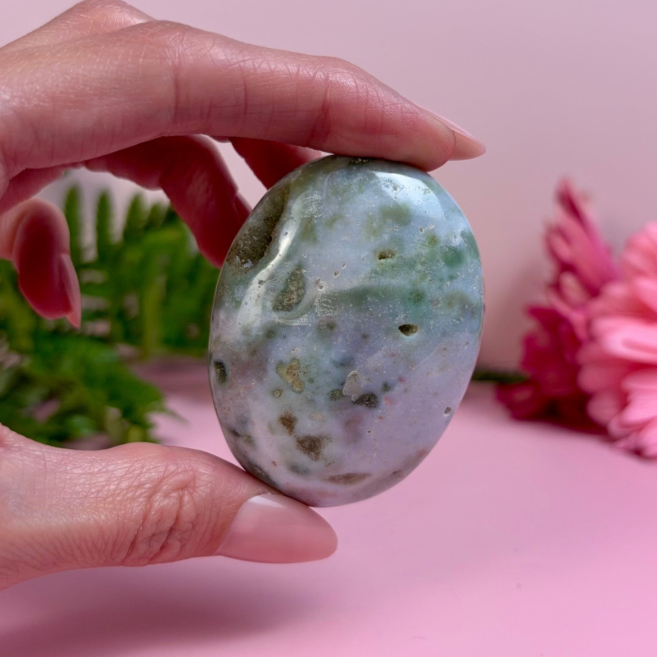 Sea Jasper Palm Stone | J