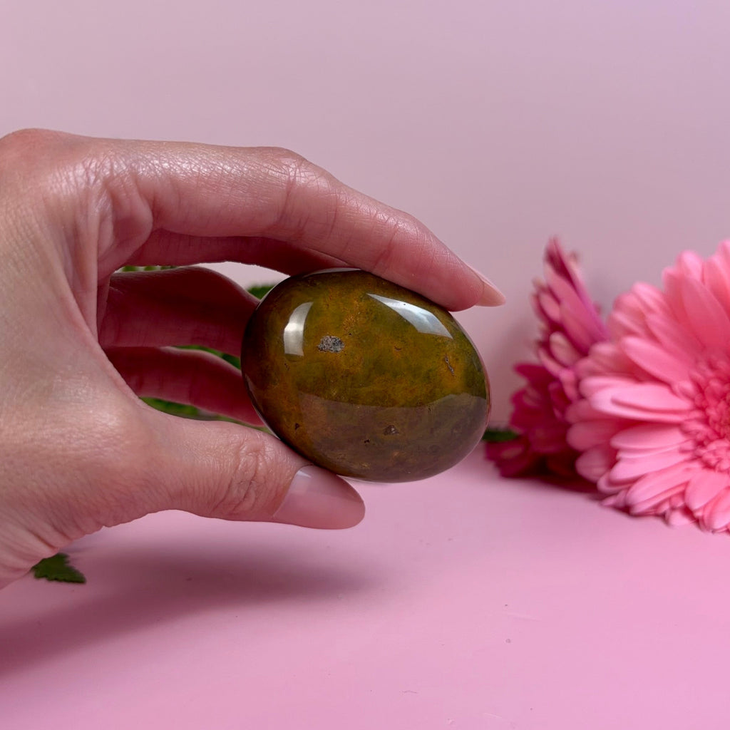 Sea Jasper Palm Stone | E