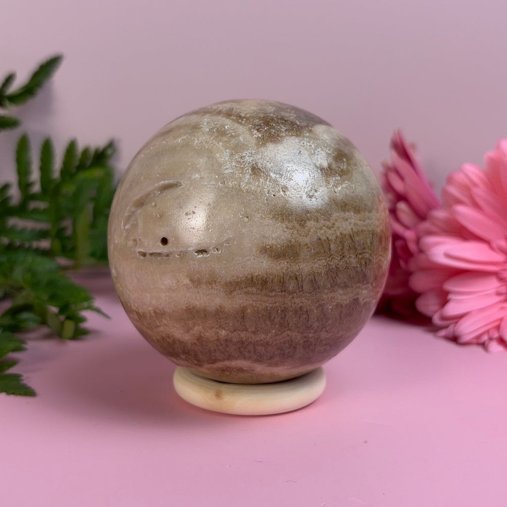 Chocolate Calcite Sphere