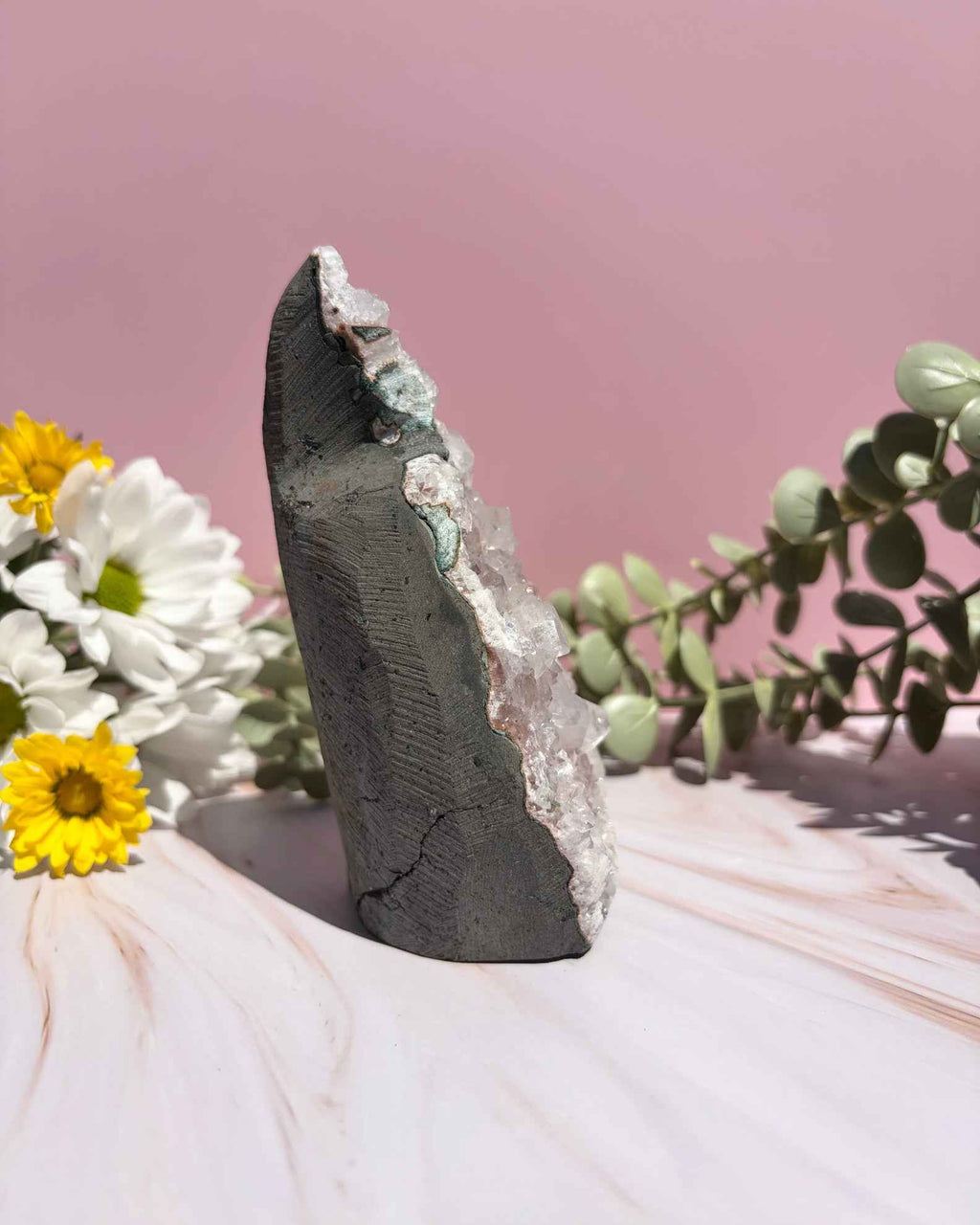 Apophyllite on Chalcedony Caves
