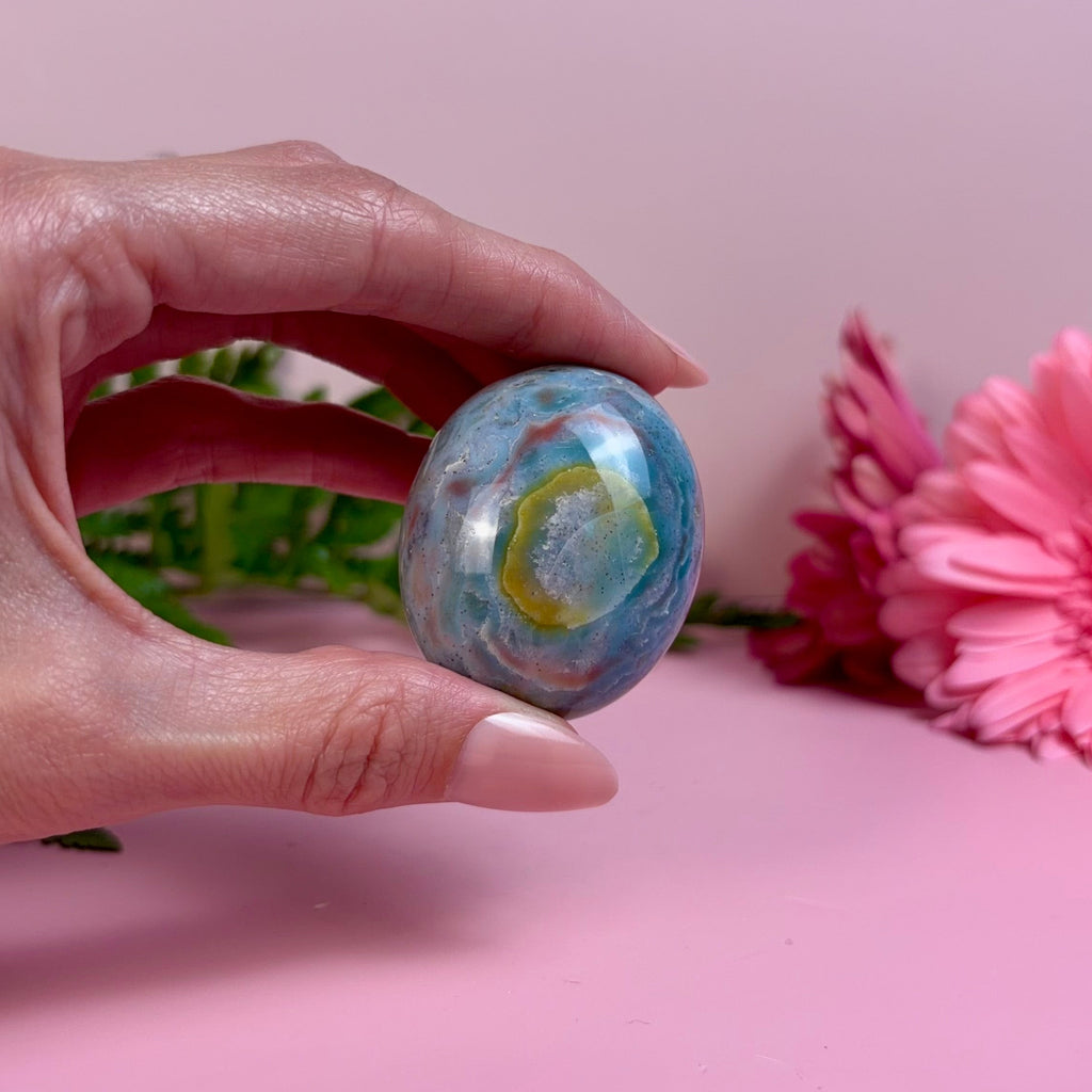 Sea Jasper Palm Stone | B