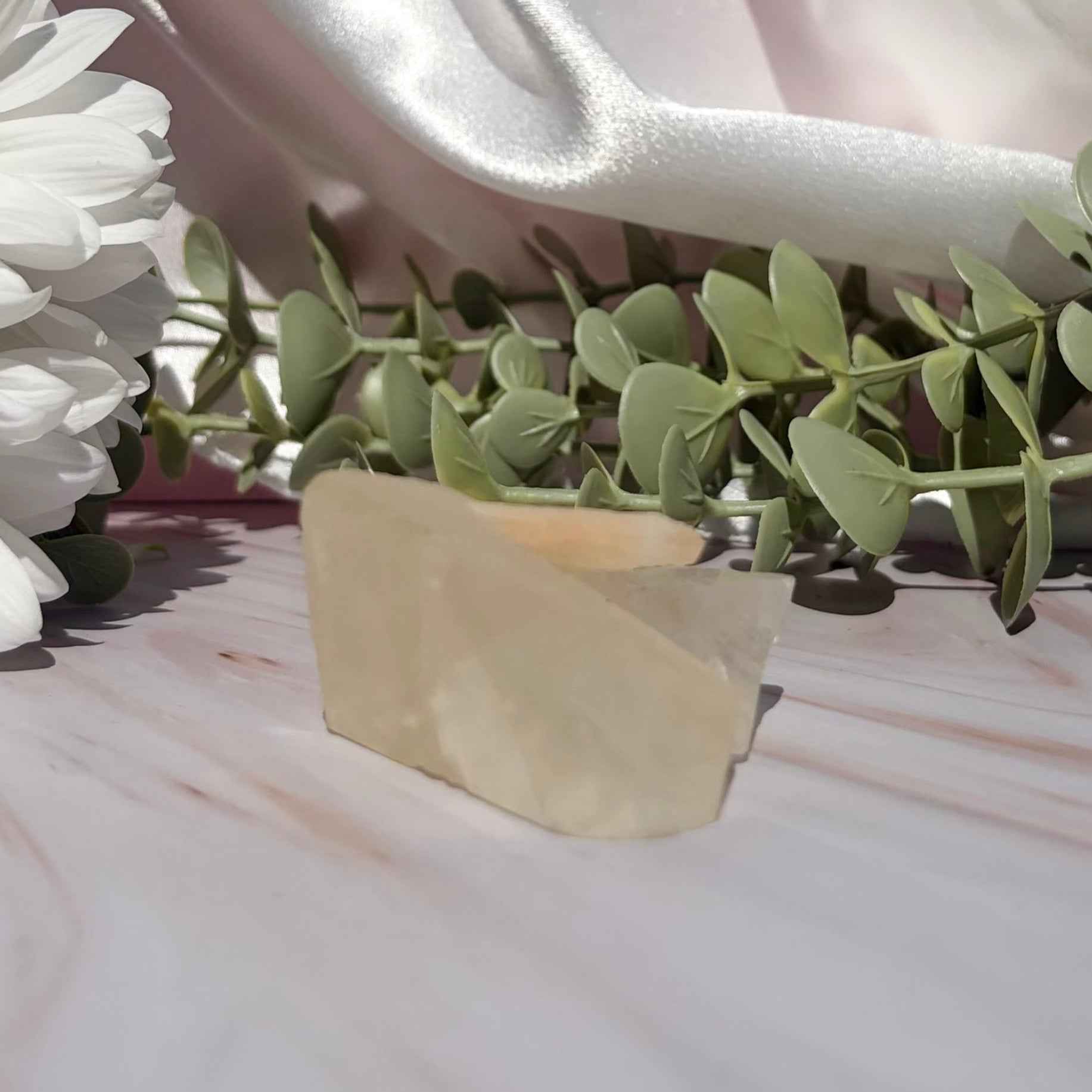 Stilbite on Calcite