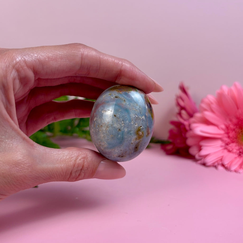 Sea Jasper Palm Stone | B