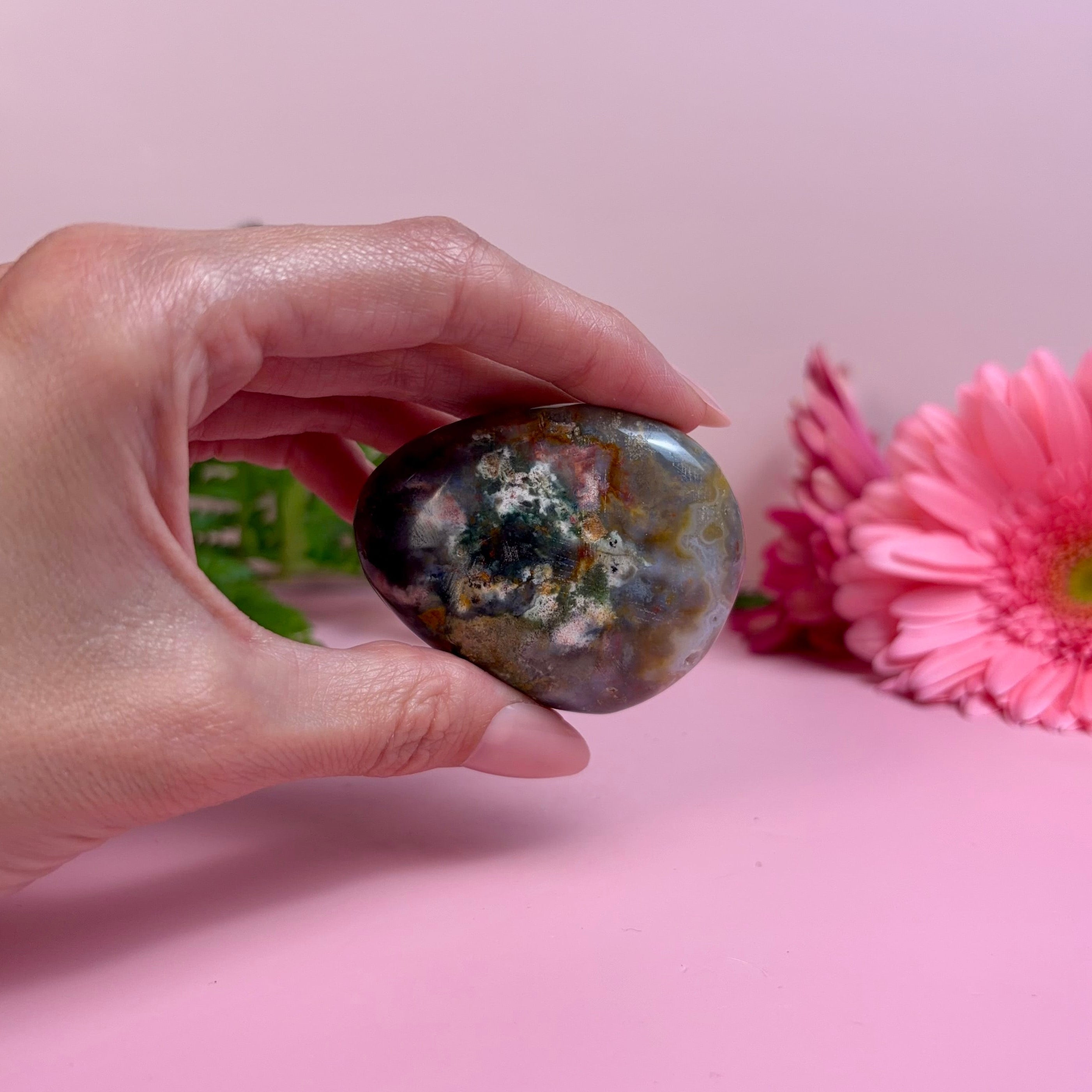Sea Jasper Palm Stone | H