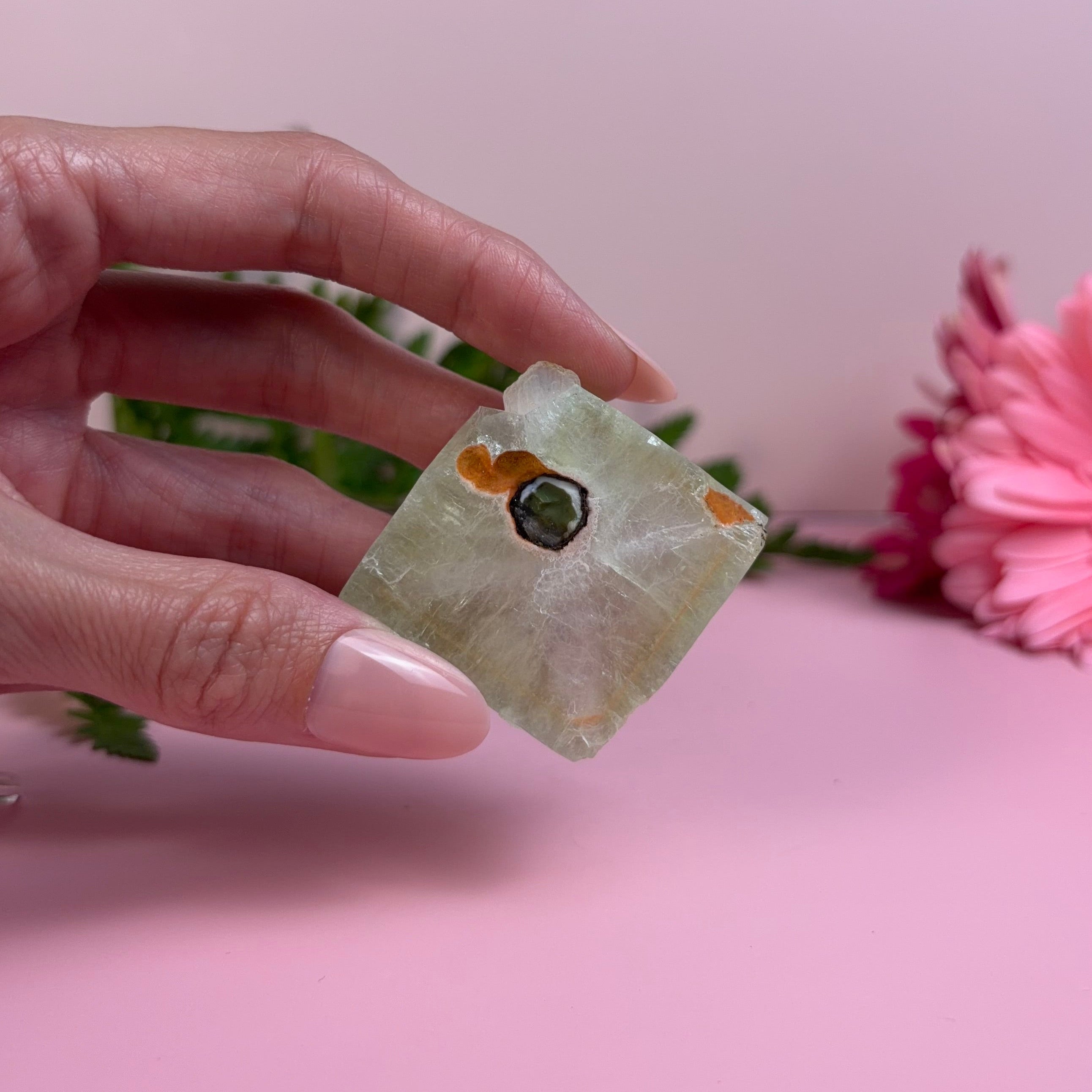 Eye Inclusion Apophyllite Cube