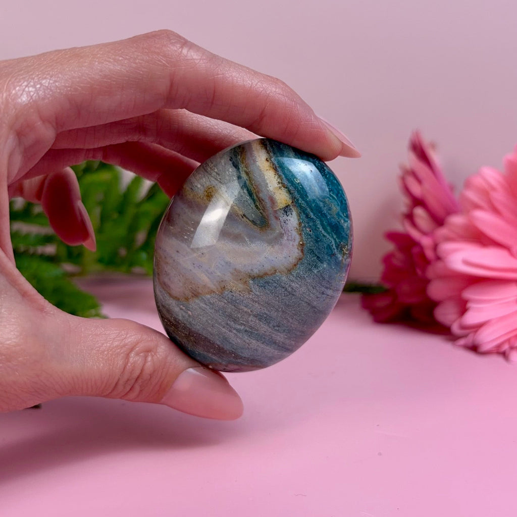 Sea Jasper Palm Stone | N