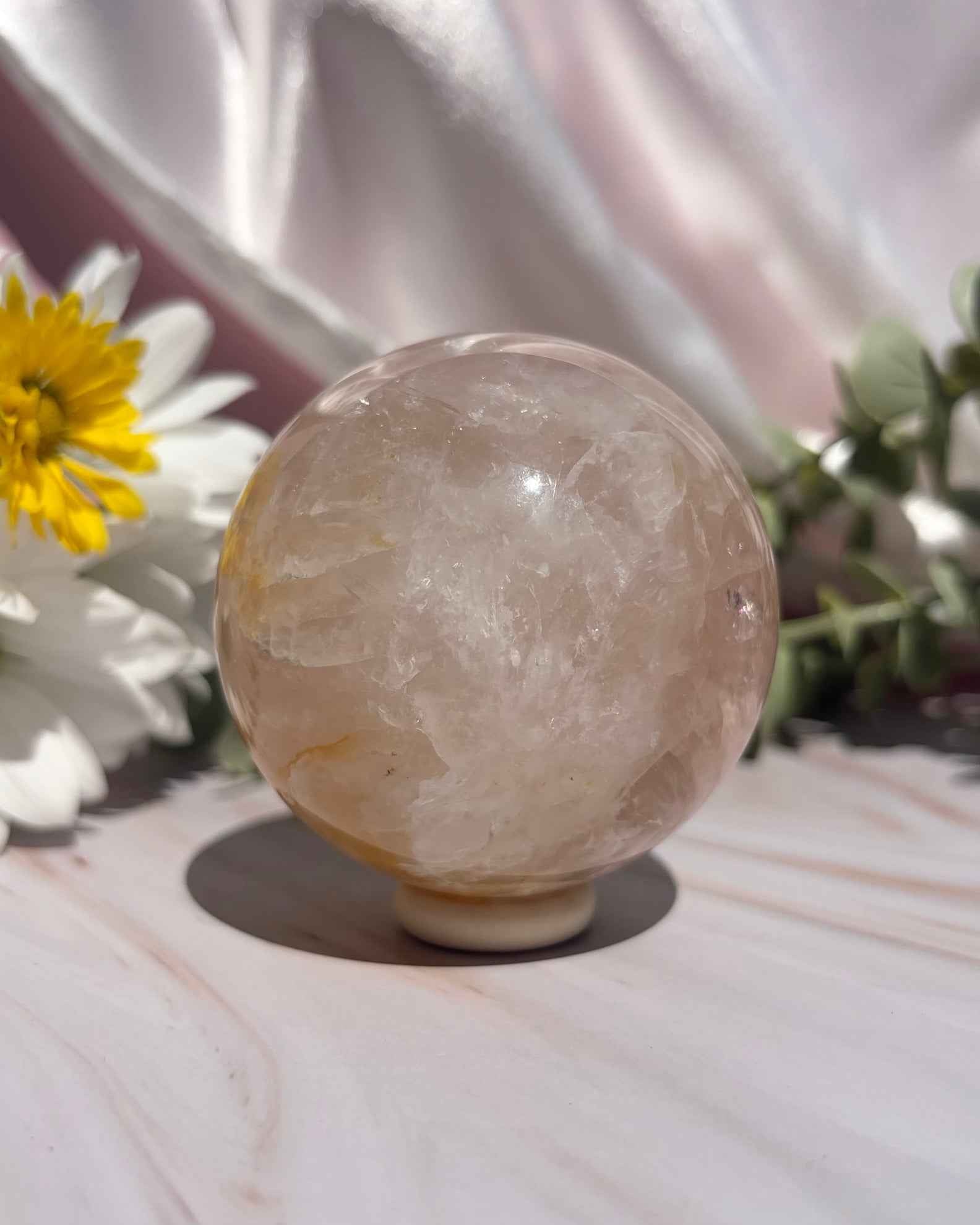 Golden Healer Rose Quartz Spheres