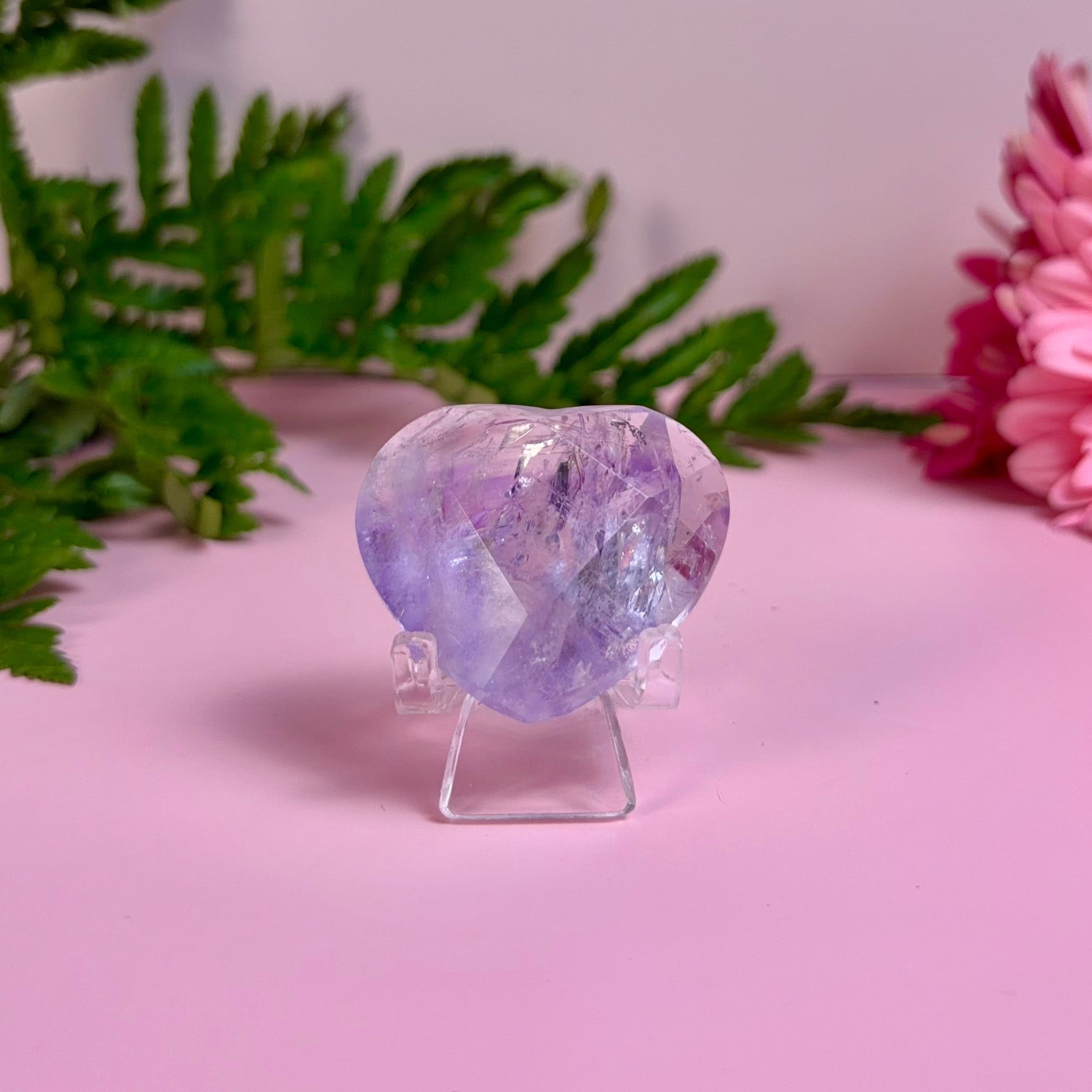 Faceted Bahia Amethyst Heart | A