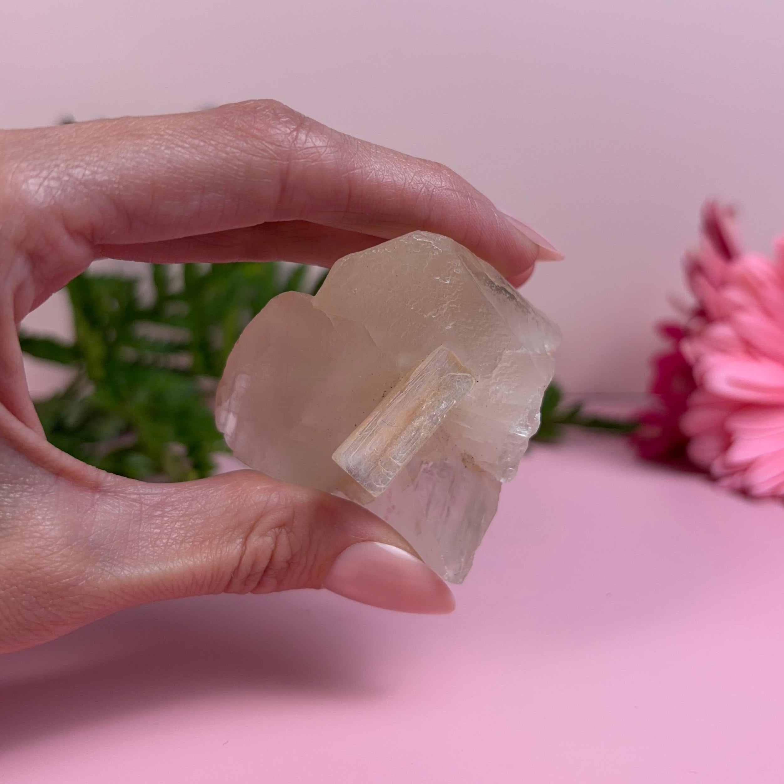 Stilbite on Calcite