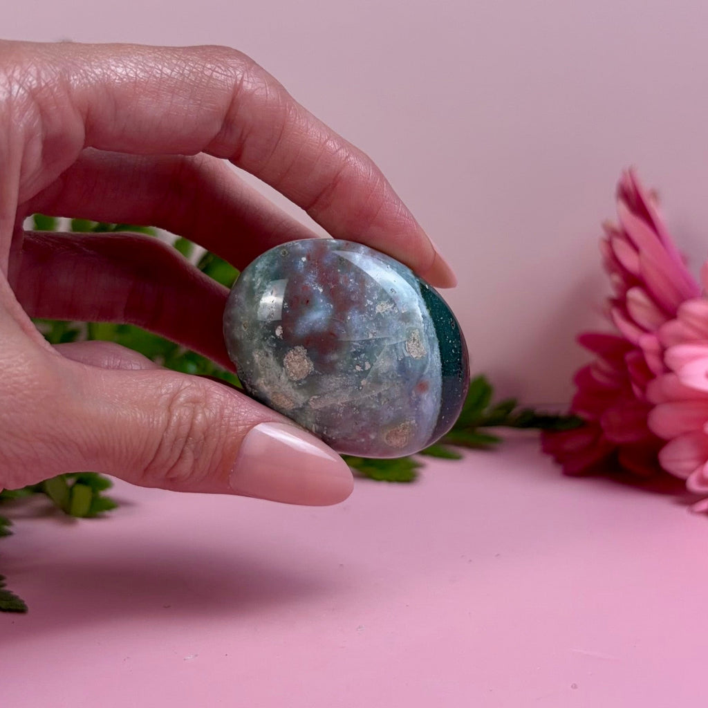 Sea Jasper Palm Stone | A