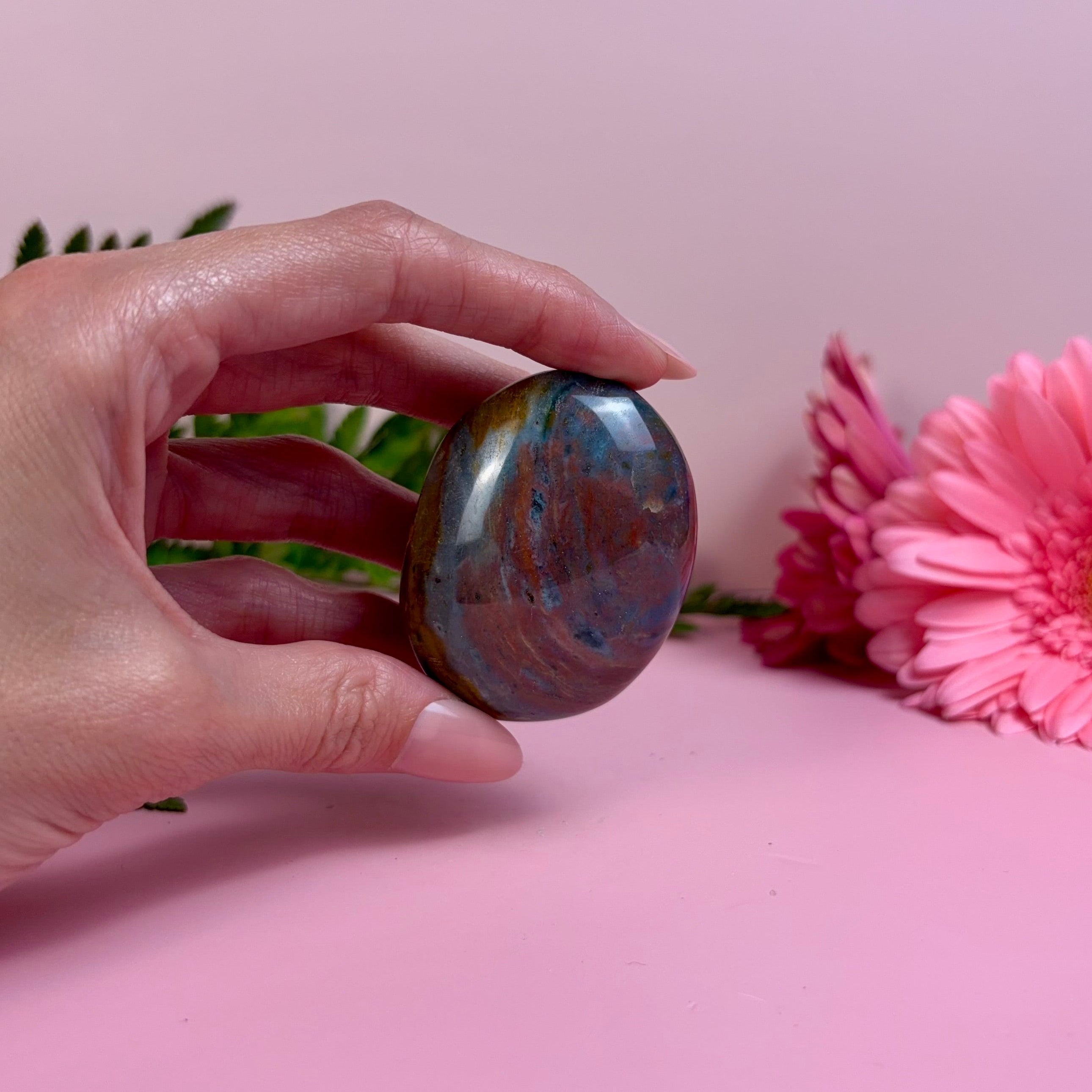Sea Jasper Palm Stone | D