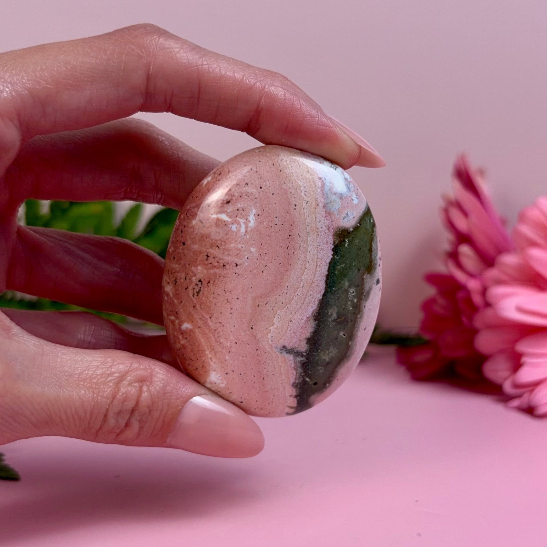 Sea Jasper Palm Stone | O