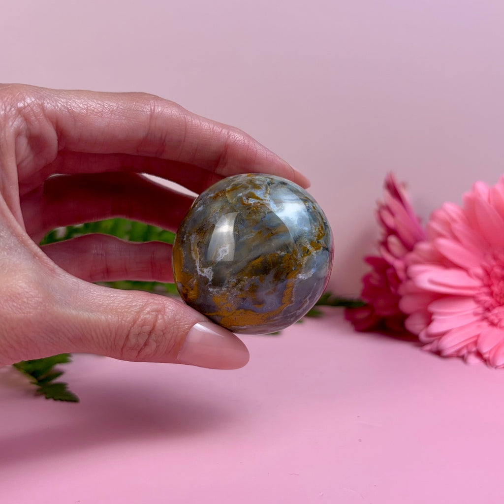 Sea Jasper Palm Stone | G