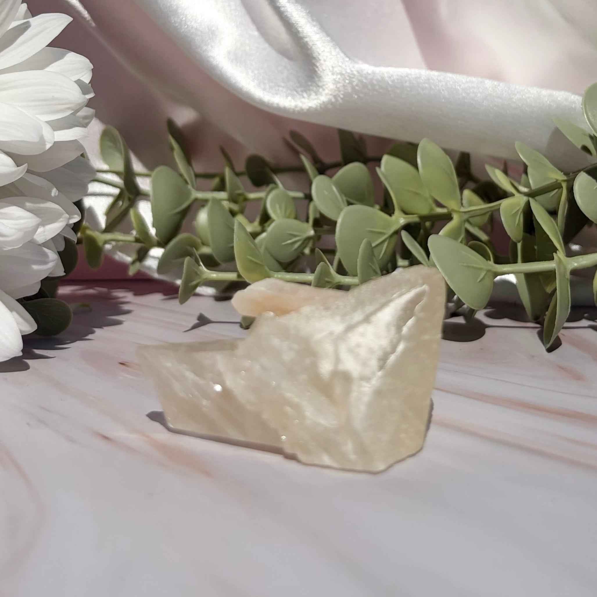 Stilbite on Calcite