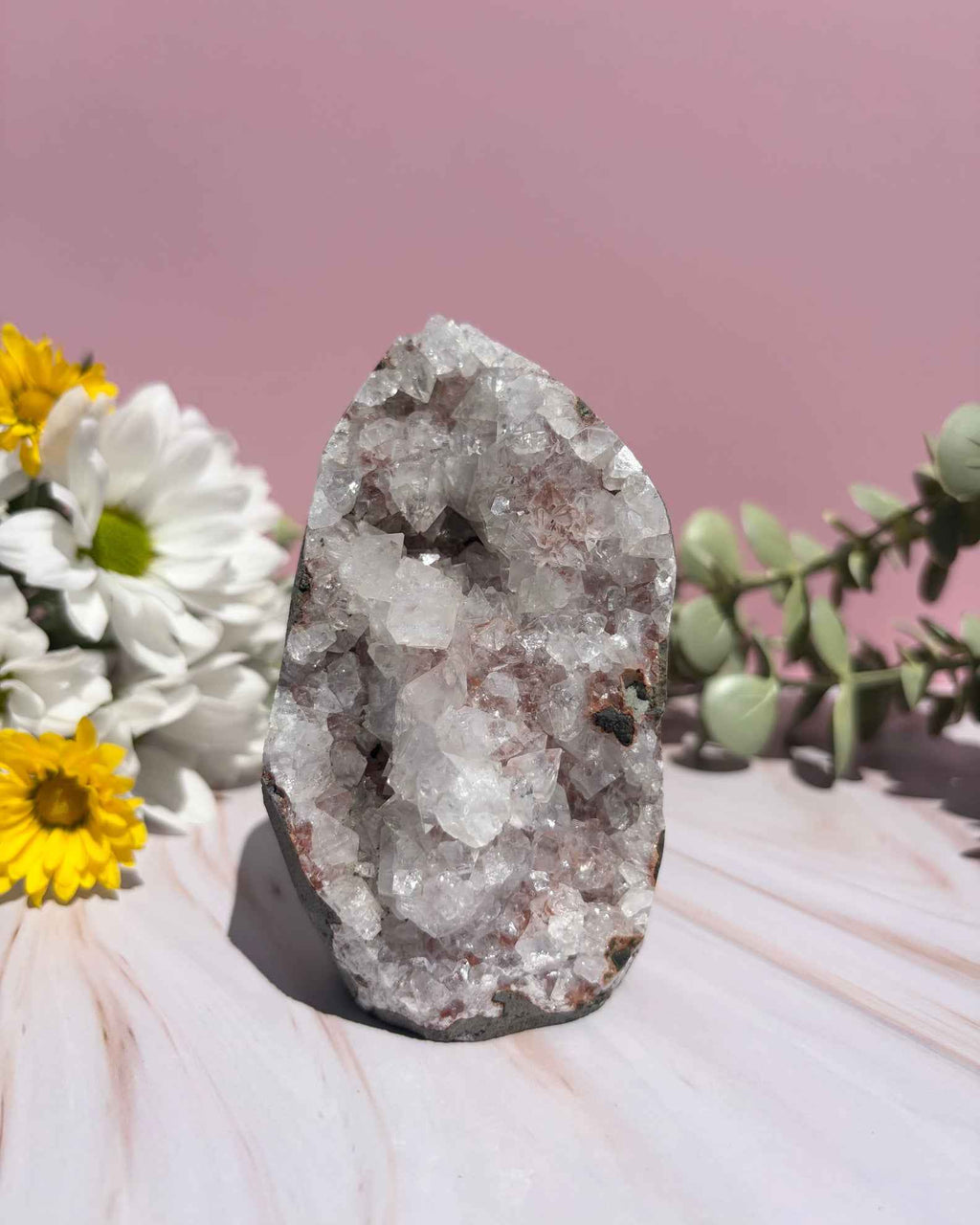 Apophyllite on Chalcedony Caves