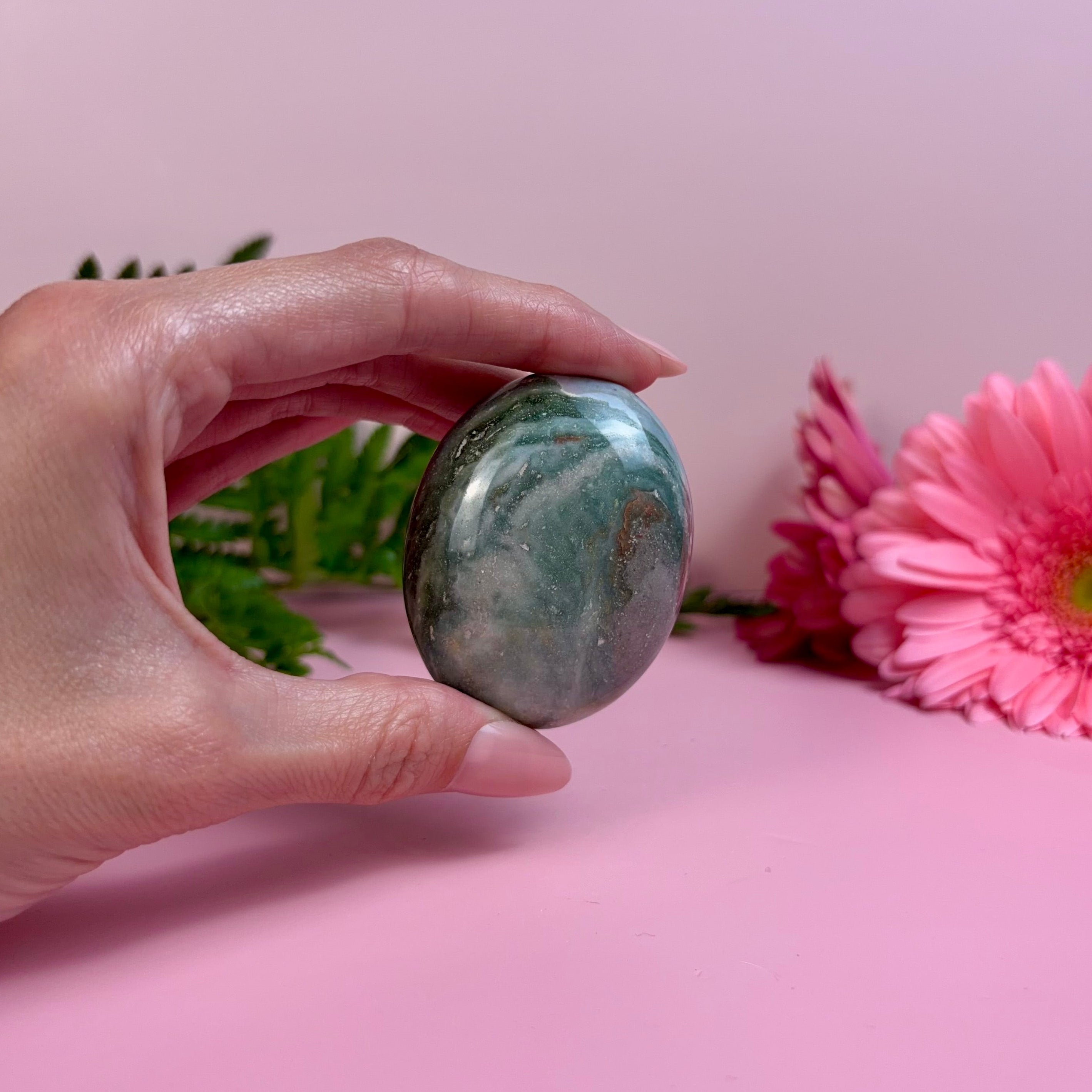 Sea Jasper Palm Stone | C