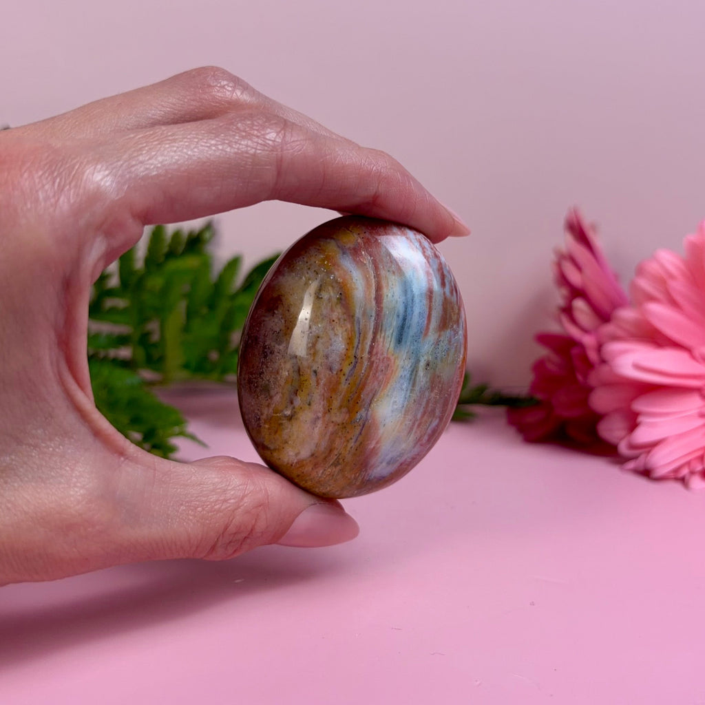 Sea Jasper Palm Stone | L