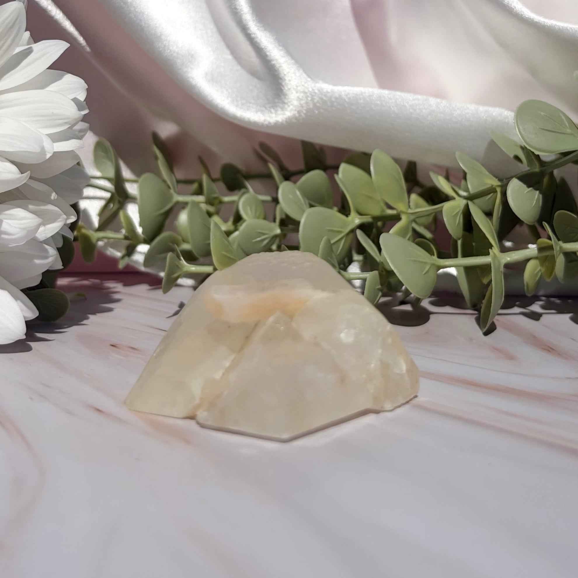 Stilbite on Calcite