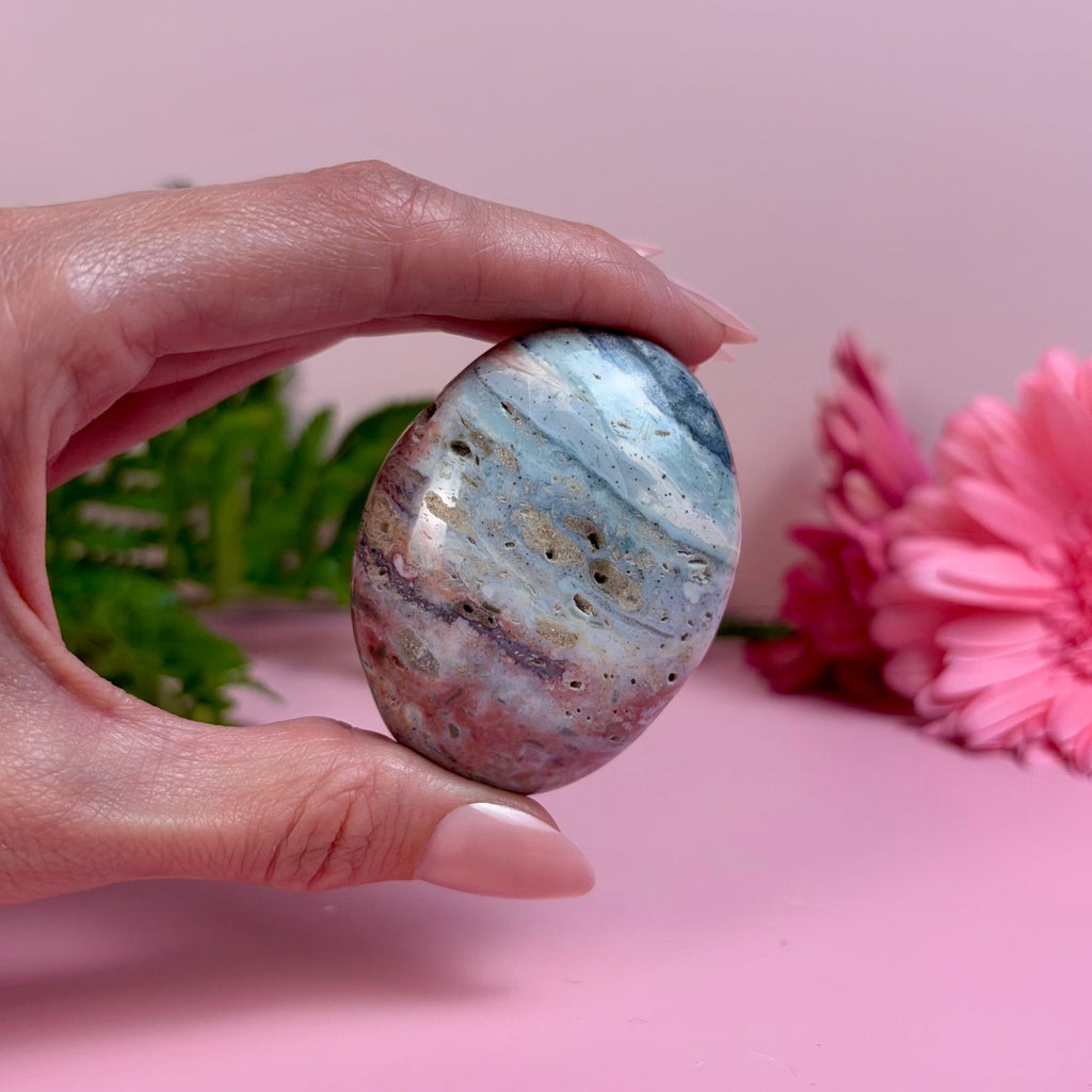 Sea Jasper Palm Stone | K