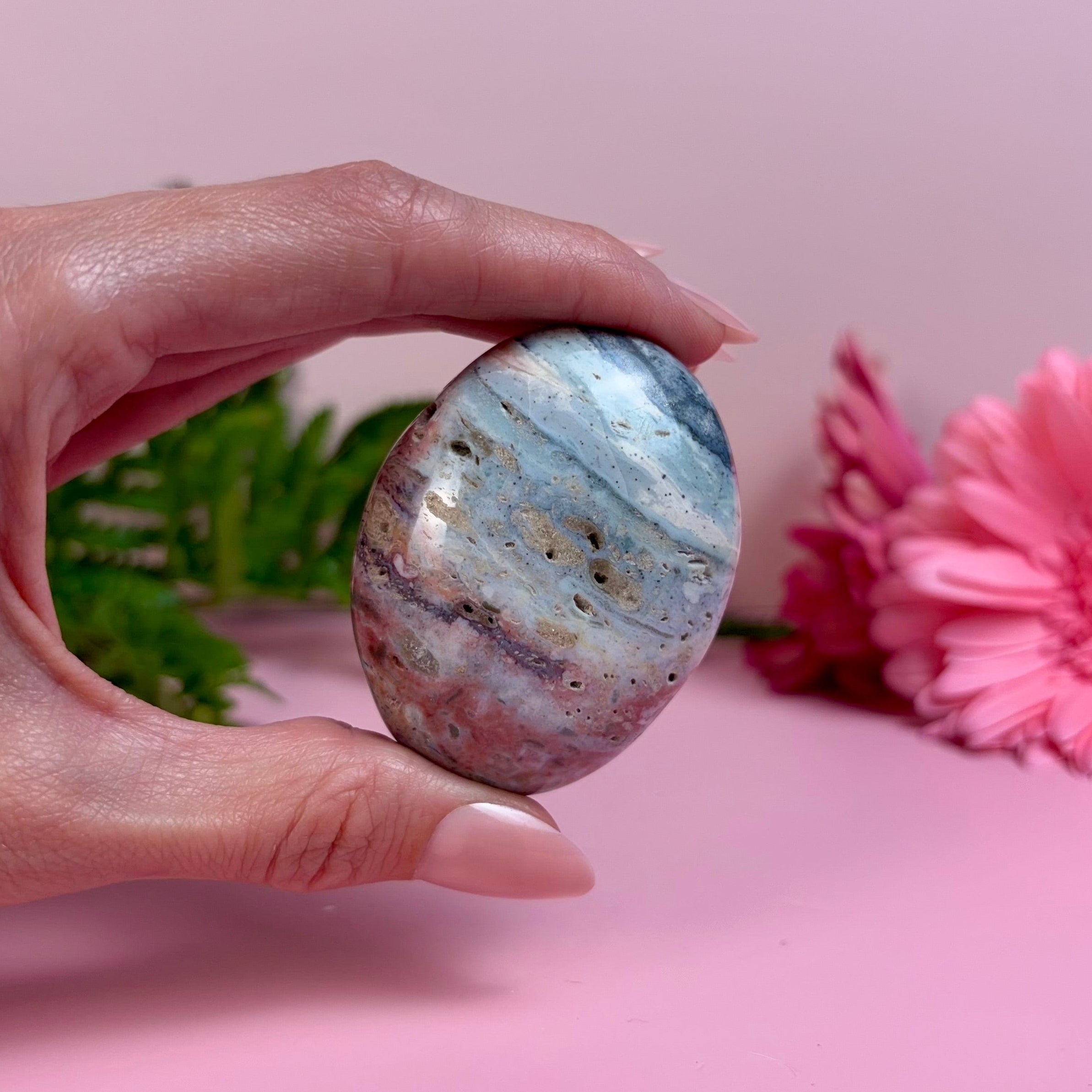 Sea Jasper Palm Stone | K