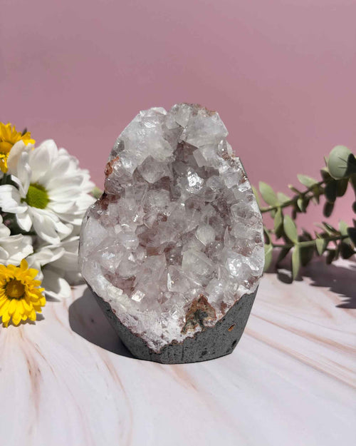 Apophyllite on Chalcedony Caves