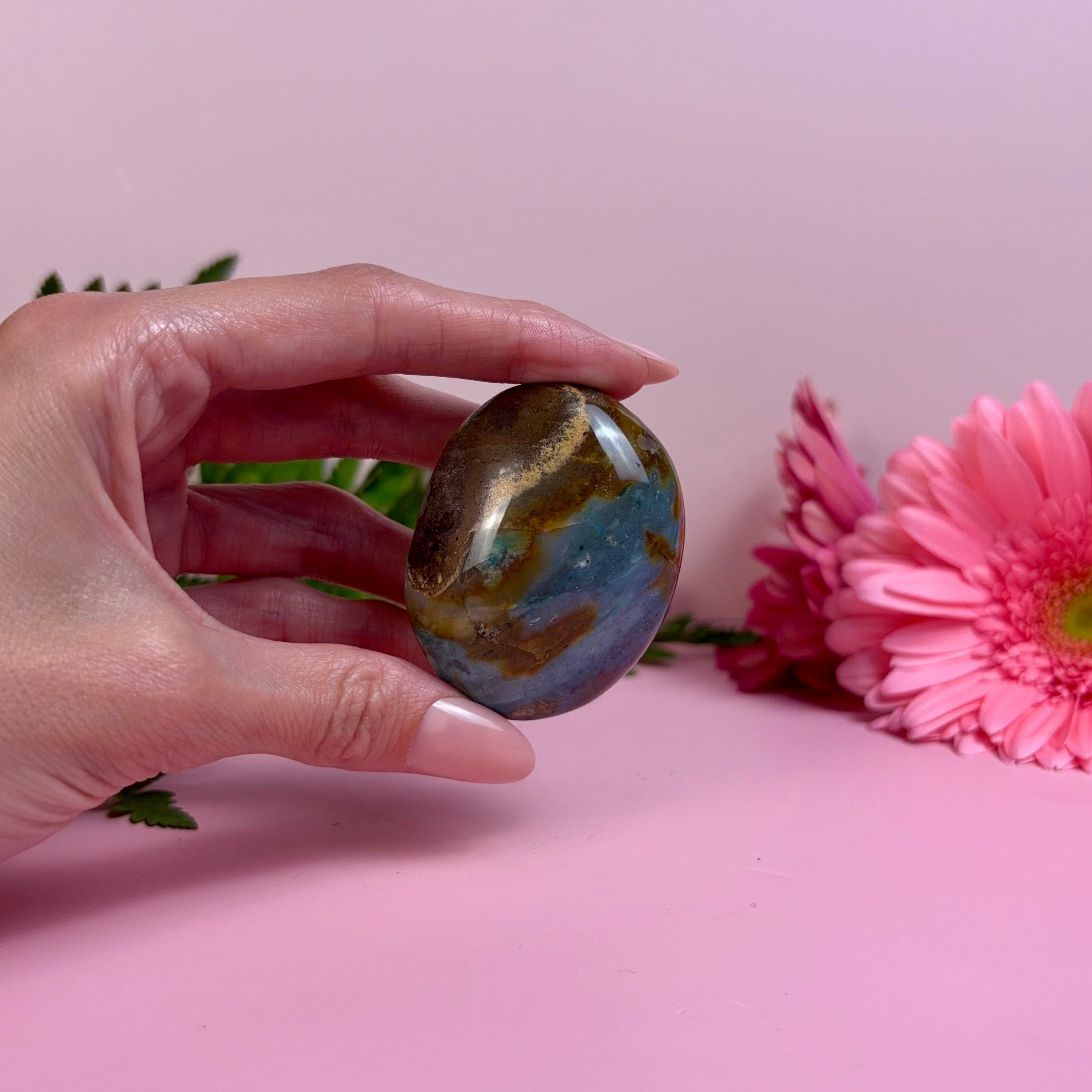Sea Jasper Palm Stone | D